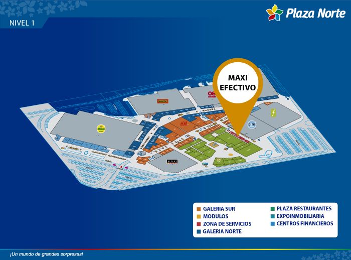MAXIEFECTIVO - Mapa de Ubicación - Plaza Norte