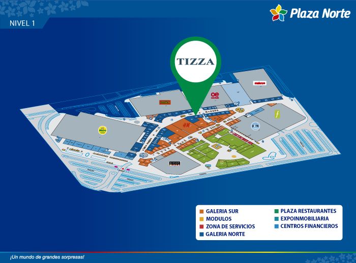 Tizza - Mapa de Ubicación - Plaza Norte