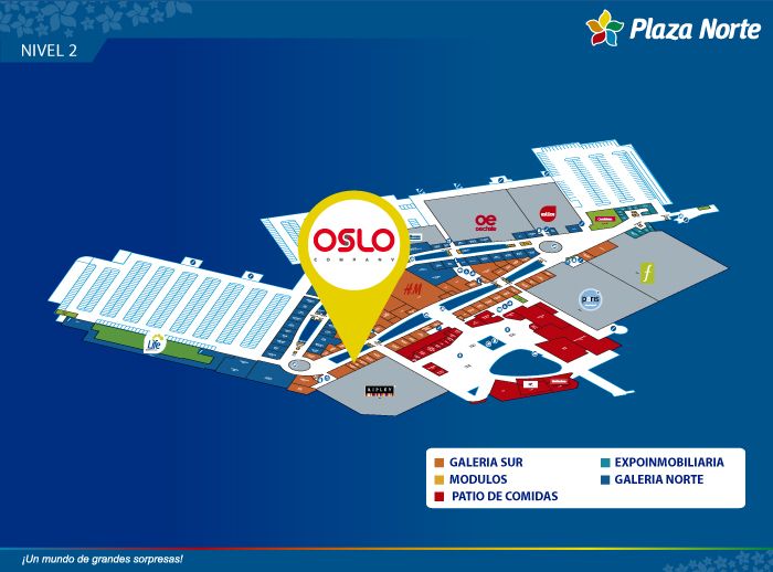 OSLO - Mapa de Ubicación - Plaza Norte