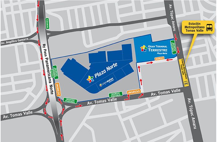 Expomotor - Mapa de Ubicación - Plaza Norte