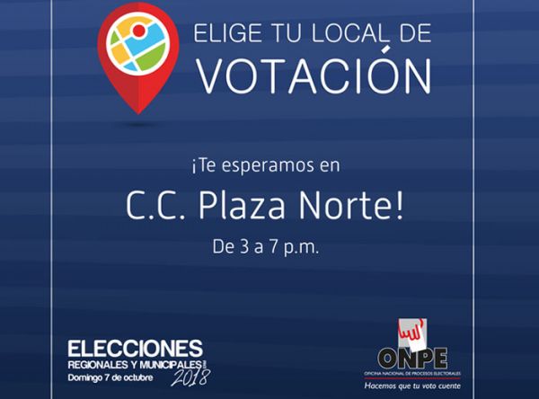 Conoce tu lugar de votación  - Plaza Norte