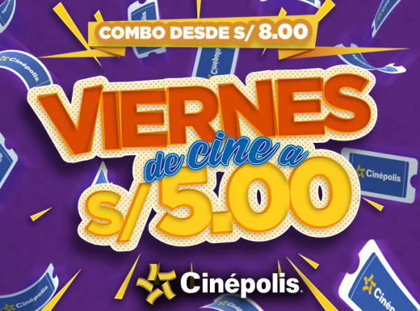 ¡VIERNES DE CINE A S/5.00! - Plaza Norte