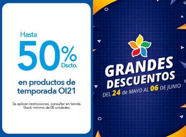 HASTA 50% DSCTO. EN PRODUCTOS DE TEMPORADA OI21 - Plaza Norte