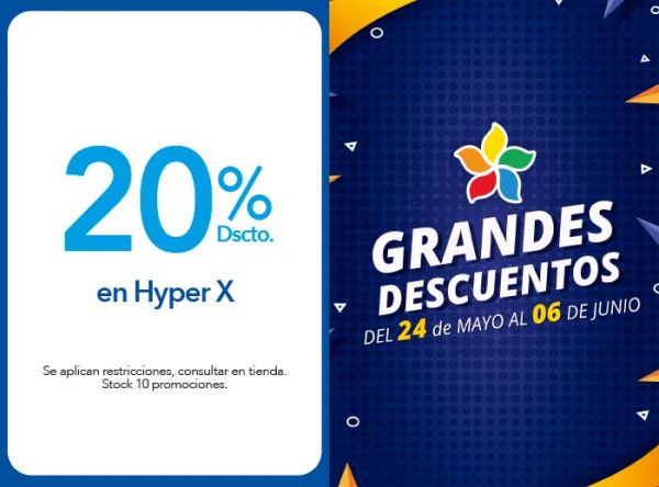 20% DSCTO. EN HYPER X - Plaza Norte