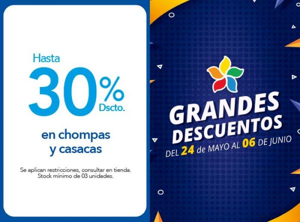 HASTA 30% DSCTO. EN CHOMPAS Y CASACAS. - TOPITOP - Plaza Norte