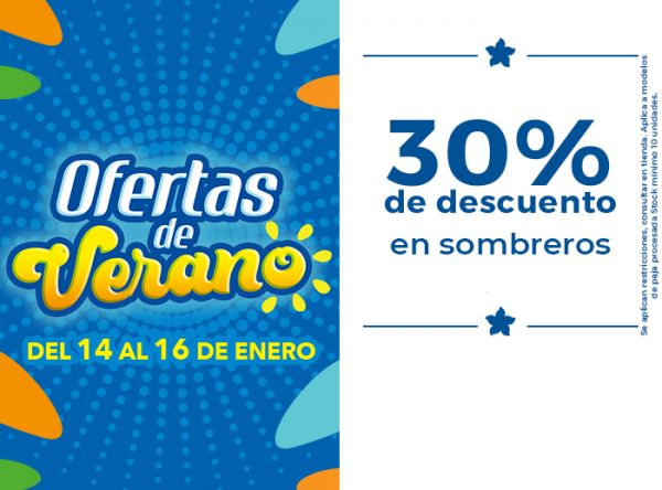 30% DE DSCTO EN SOMBREROS  - Be Sifrah  - Plaza Norte