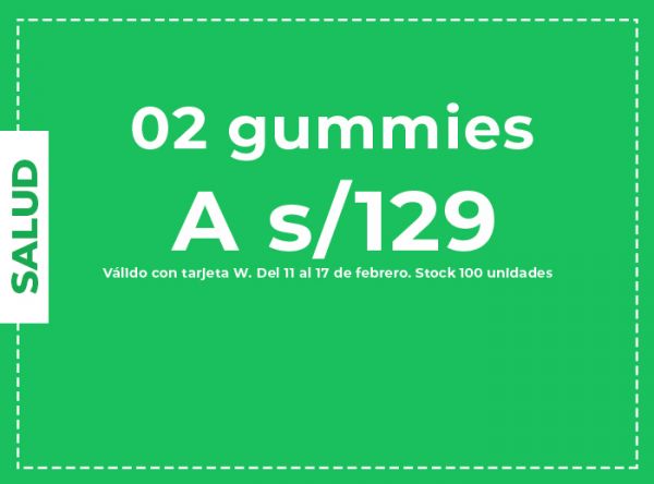 02 gummies a S/ 129 Deliciosas gomitas nutritivas para mayor energía y resistencia - LAB NUTRITION - Plaza Norte