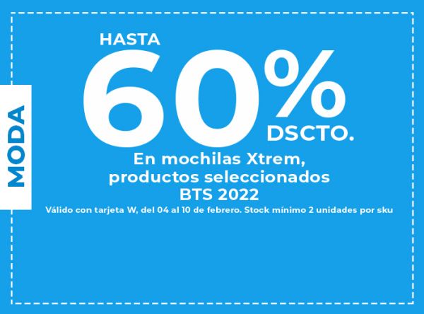 Hasta 60% Dscto. En mochilas Xtrem, productos seleccionados BTS 2022 - Samsonite - Plaza Norte