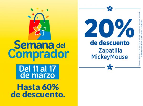 20% Zapatilla Mickey Mouse - Calimod Store - Plaza Norte