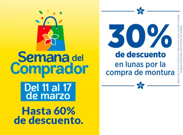 30% Dscto. en lunas por la compra de montura   - GMO - Plaza Norte