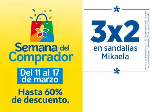 3 X 2 en sandalias Mikaela - MIKAELA  - Plaza Norte